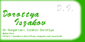 dorottya iszakov business card